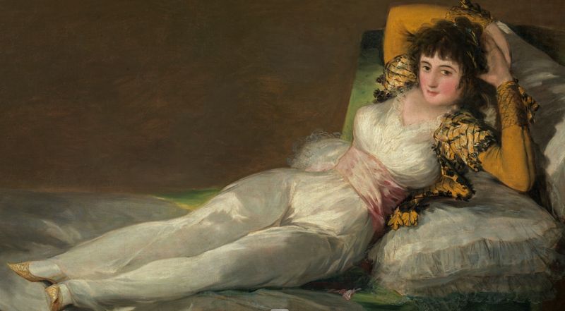 ゴヤ・着衣のマハ ※imagebankmuseodelprado.com