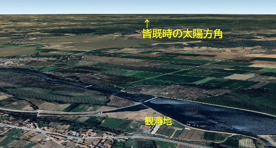 観測地俯瞰 ※Google Earth(一部加工)